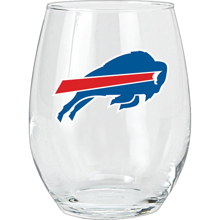 15oz Buffalo Bills Stemless Wine Glass Tumbler