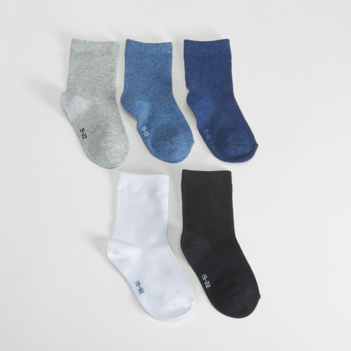 Pack x5 calcetines largos lisos colores bebé