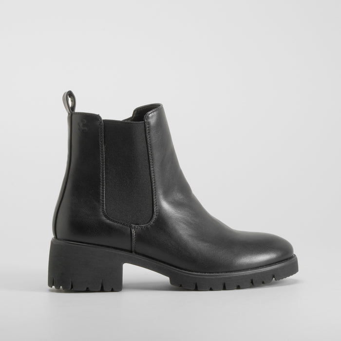 Botín tacón chelsea Shock Absorber negro COMFEET