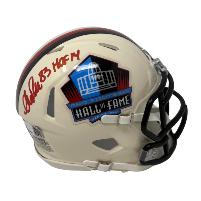Andre Reed Signed Hall of Fame Retro Speed Mini Helmet with "HOF 14"