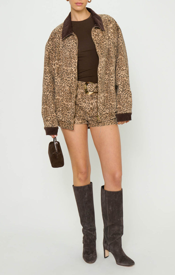 Asher Shorts ~ Mod Leopard Denim