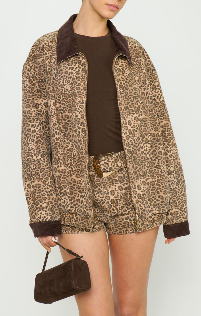 Asher Shorts ~ Mod Leopard Denim