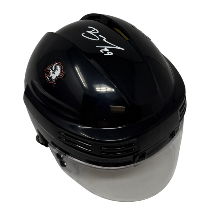 Beck Malenstyn Signed Buffalo Sabres Black Hockey Mini Helmet