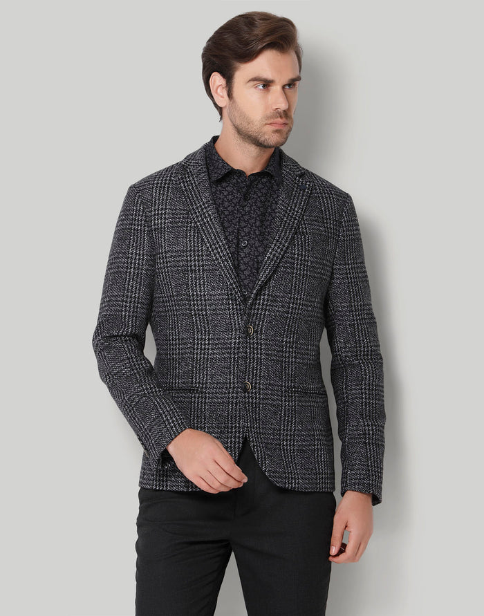 Black Check Blazer