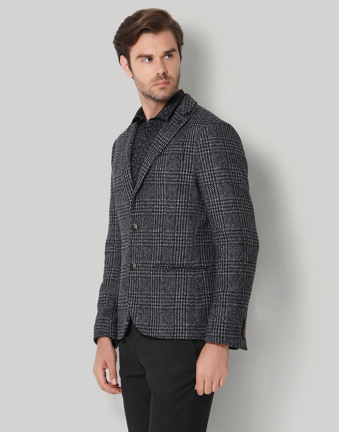 Black Check Blazer
