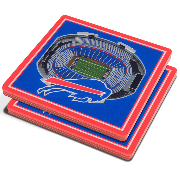 Buffalo Bills Blue 3D StadiumViews Coasters