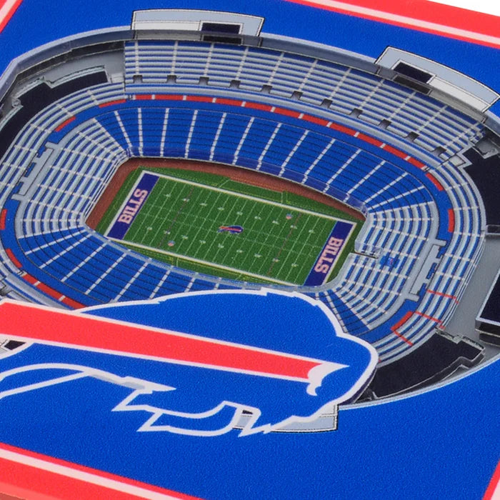 Buffalo Bills Blue 3D StadiumViews Coasters