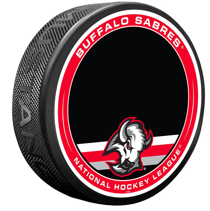 Buffalo Sabres Goathead Unsigned Outer Ring Autograph Puck