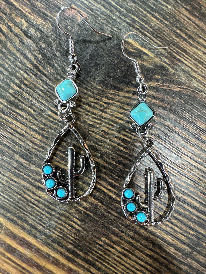 Cactus Drop Earrings
