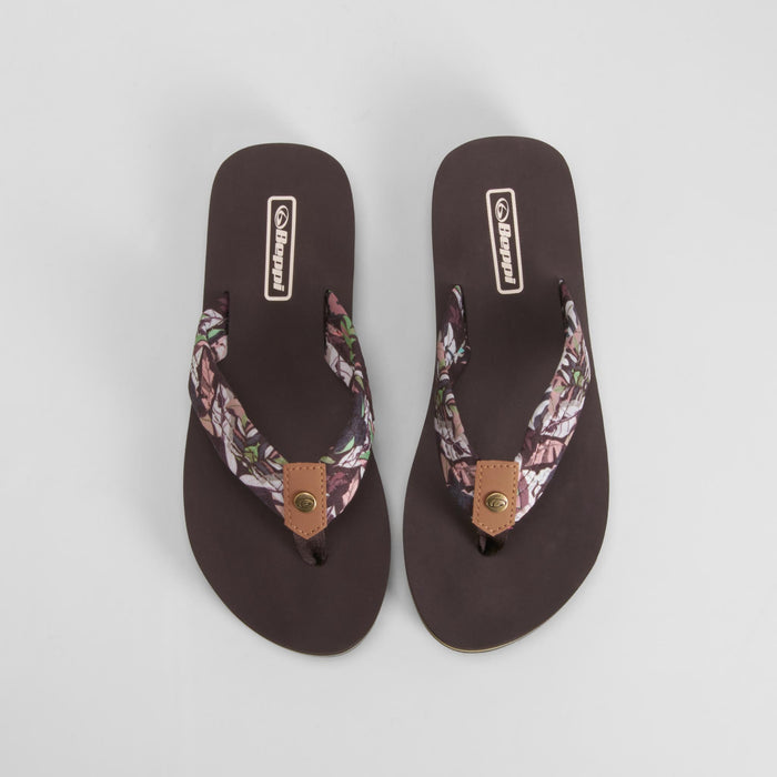 Chancla de dedo estampado marrón BEPPI