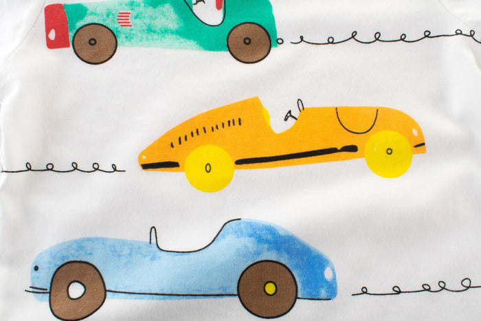 Children's Cartoon Car T-Shirt | Colorful Cartoon Car T-Shirt For Kids