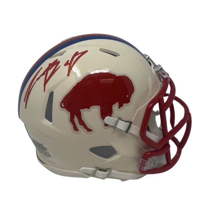 Christian Benford Signed Buffalo Bills Retro Speed Mini Helmet