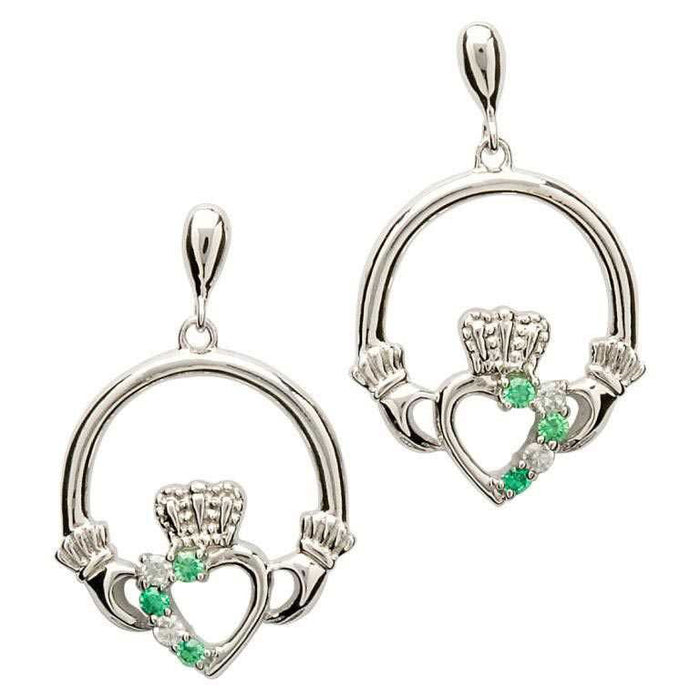 Claddagh Stone Earrings