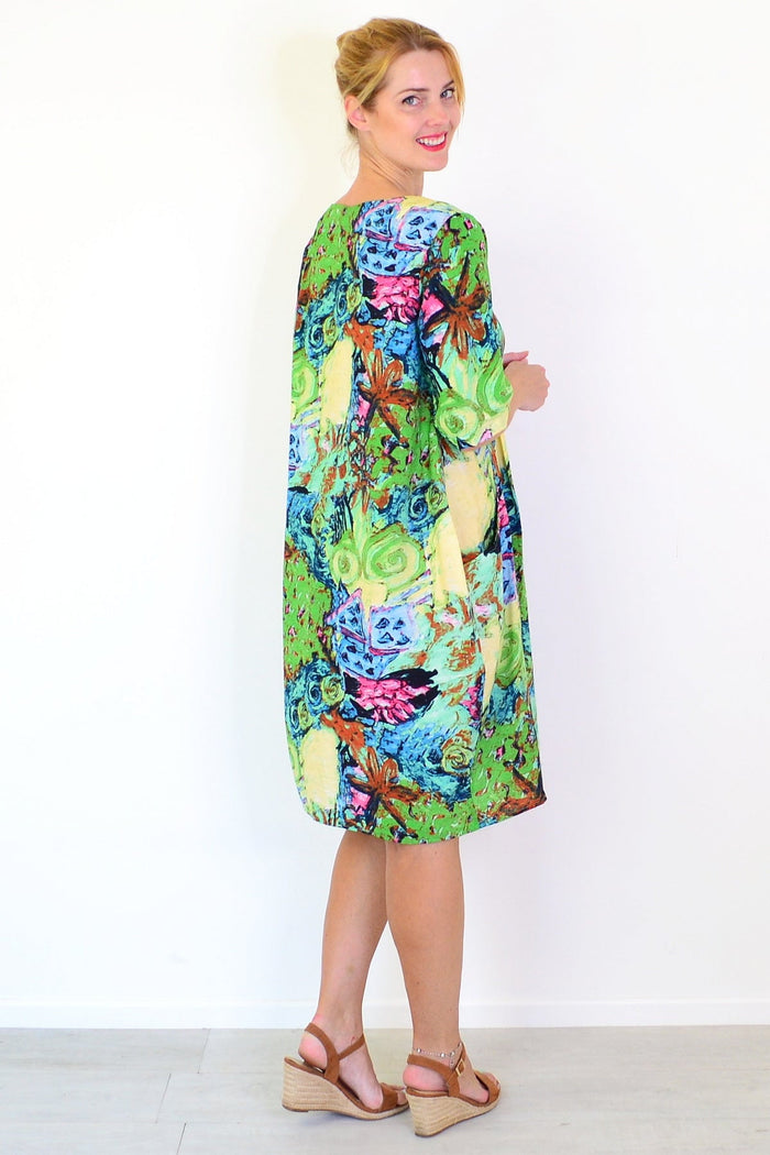 Ruby Rain Coastal Life summer tunic dress featuring lightweight fabric and relaxed fit, perfect for warm weather.