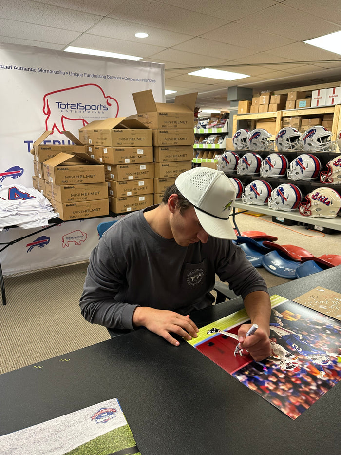 Cole Bishop Signed Pass Breakup vs Chiefs Photo