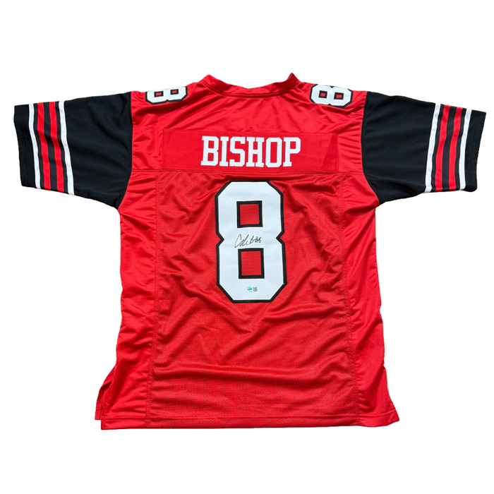 Cole Bishop Signed Pro-Style Red College Football Jersey