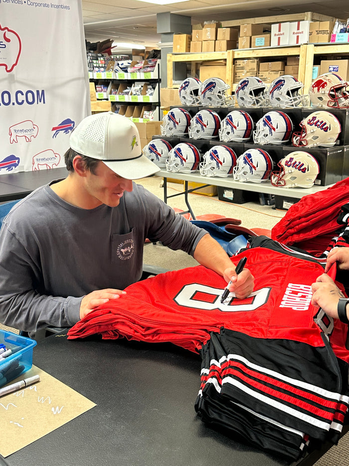 Cole Bishop Signed Pro-Style Red College Football Jersey