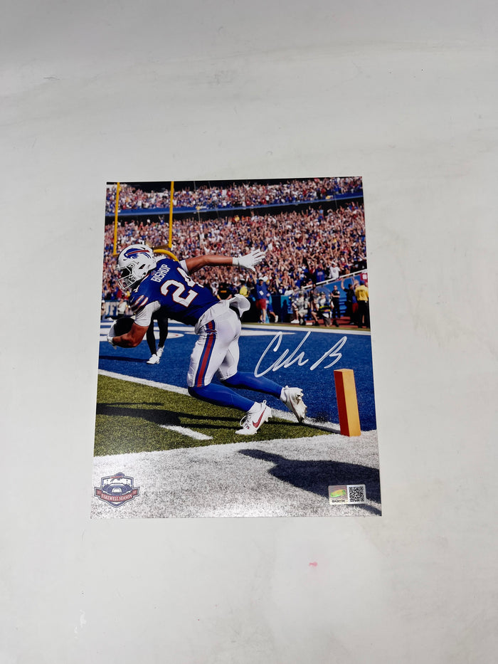 Cole Bishop Signed Running in Blue 8x10 Photo