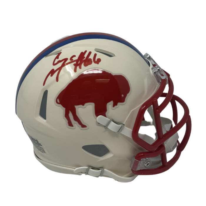 Connor McGovern Signed Buffalo Bills Retro Speed Mini Helmet