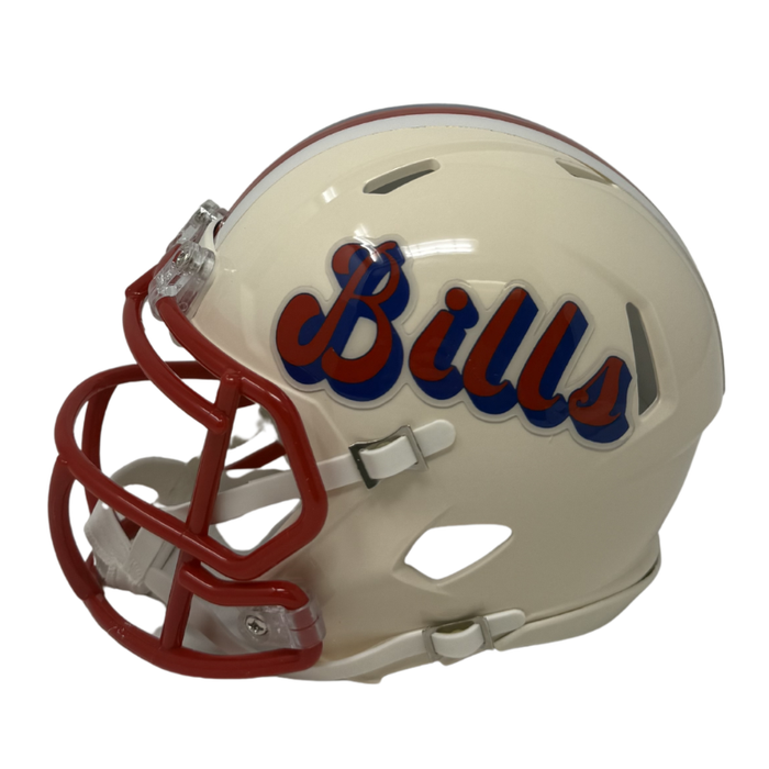 Connor McGovern Signed Buffalo Bills Retro Speed Mini Helmet