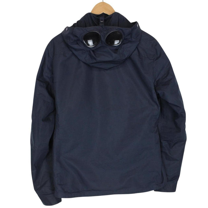 CP Company Micro-M Navy Blue Full Zip Nylon Goggle Jacket