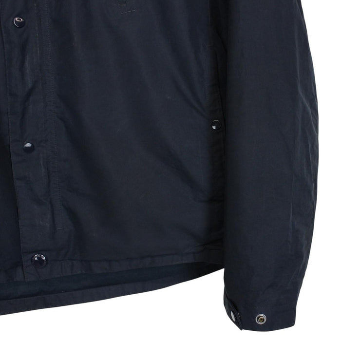 CP Company Micro-M Navy Blue Full Zip Nylon Goggle Jacket