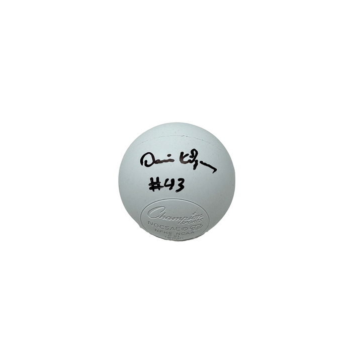 Darris Kilgour Signed White Lacrosse Ball