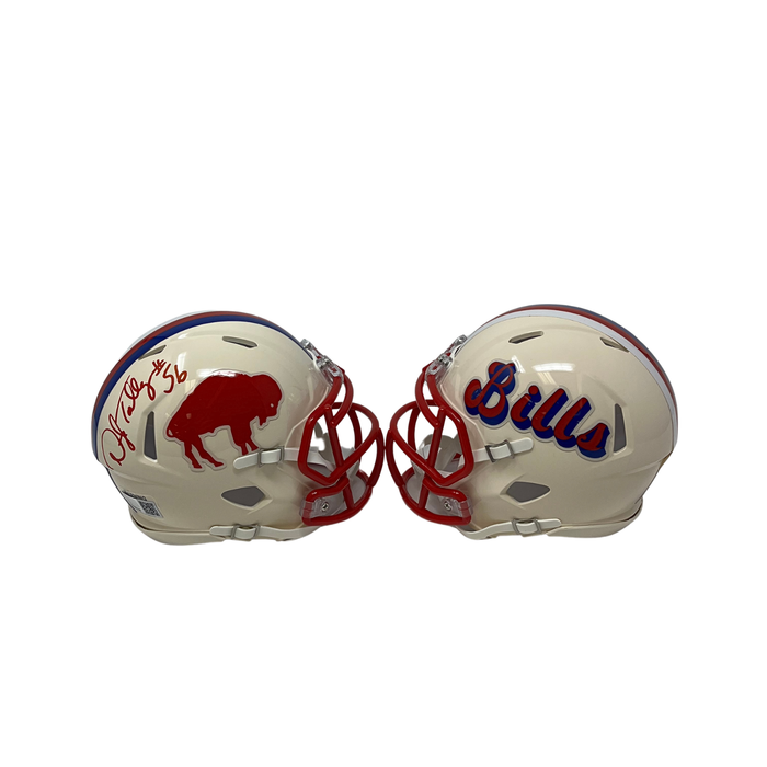 Darryl Talley Signed Buffalo Bills Retro Speed Mini Helmet