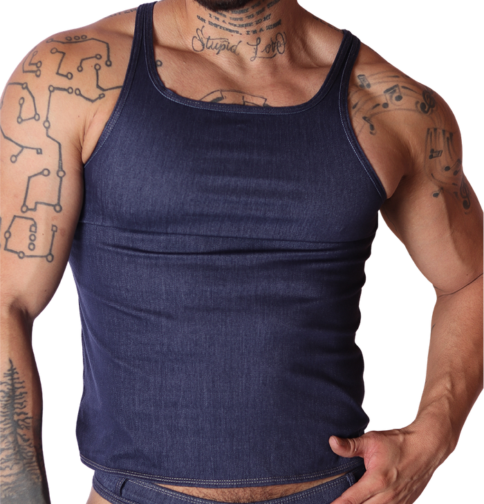 Denim Blue Tank de Gigo Underwear