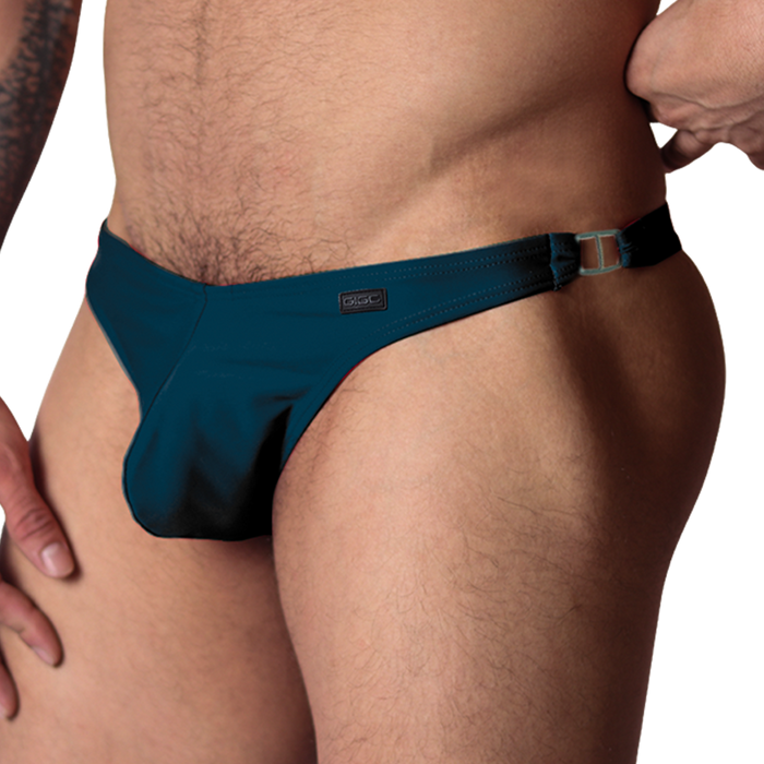 Dinamic Green Swim G String vista frontal de Gigo Underwear