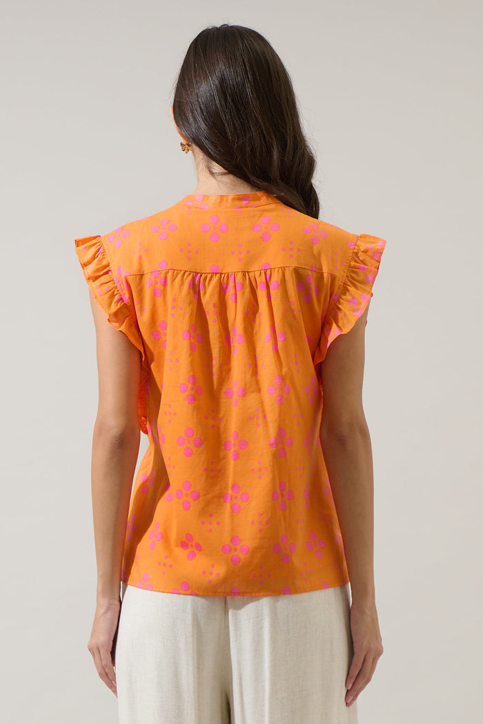 Donna Dot Hessi Button Down Top