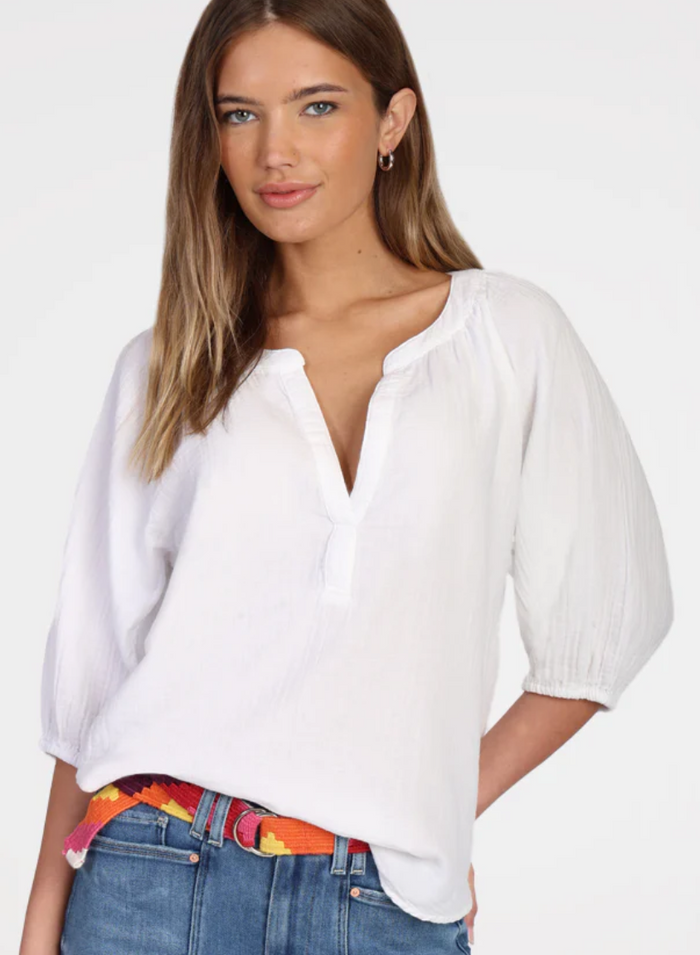 Dylan Jolie Split Neck Top