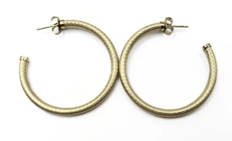 Erin Gray Bali Patterned Post Hoops