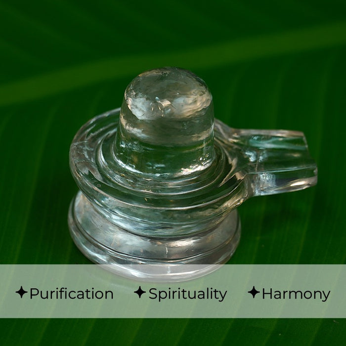 Exclusive Clear Quartz (Sphatik) Shivling