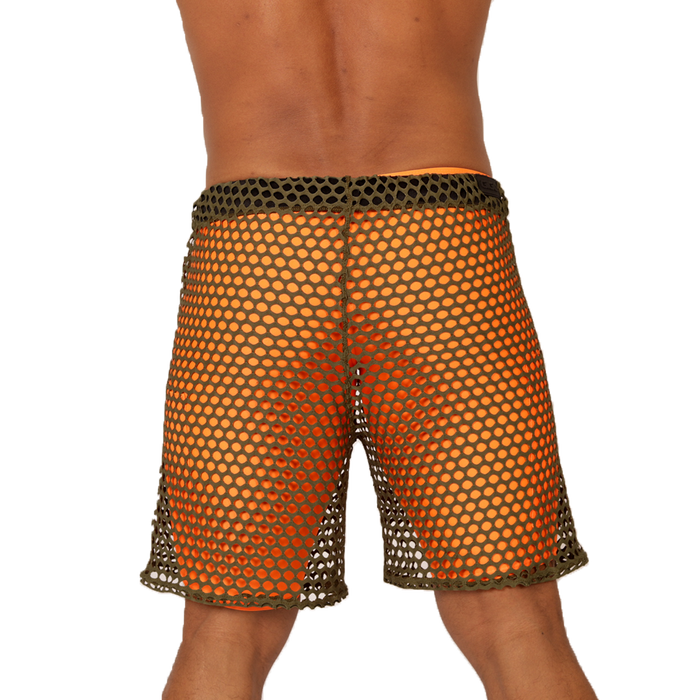 Fresh Orange Short vista frontal de Gigo Underwear