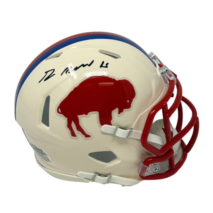 Greg Rousseau Signed Buffalo Bills Retro Speed Mini Helmet