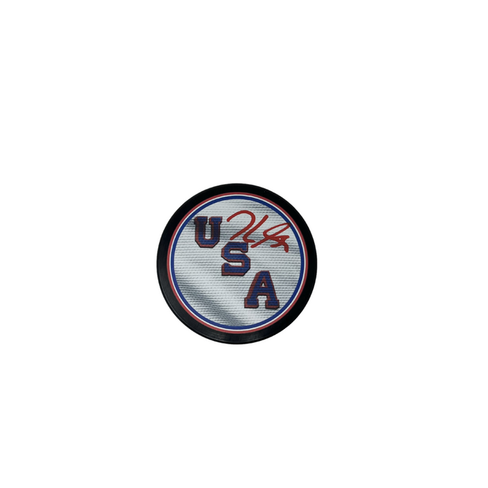 Jake Guentzel Signed USA Hockey Puck