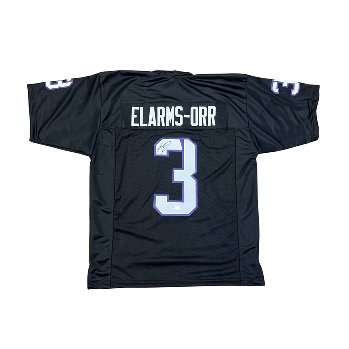 Kaleb Elarms-Orr Signed Pro-Style Black College Jersey