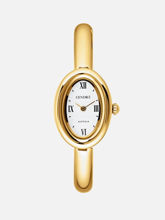 Kate Watch - White -14k Gold