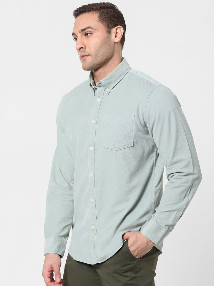 Light Green Full Sleeves Shirt