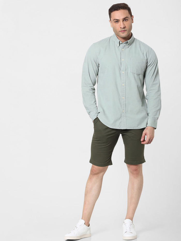 Light Green Full Sleeves Shirt