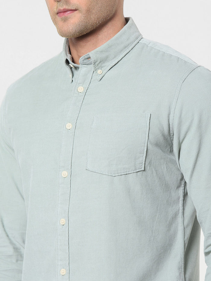 Light Green Full Sleeves Shirt