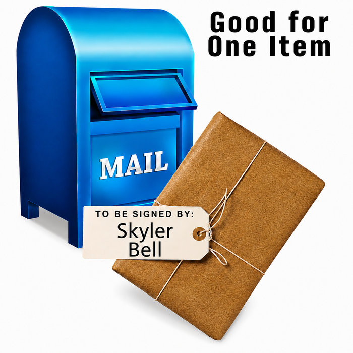MAIL-IN: Get Your Flat (up to 16x20) or Mini Helmet Signed by Skyler Bell
