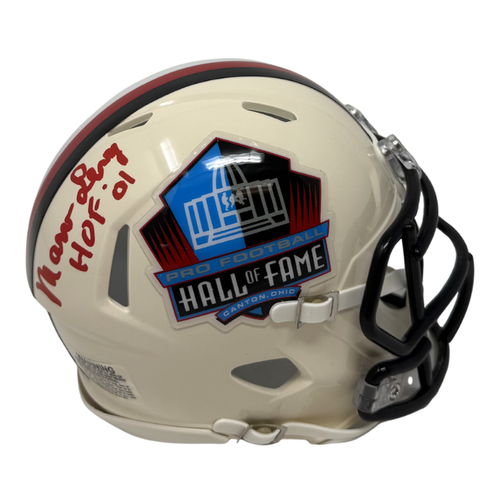 Marv Levy Signed Buffalo Bills Hall Of Fame Retro Speed Mini Helmet with HOF '01