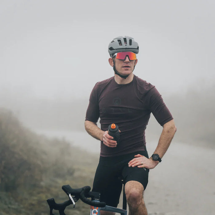Merino wool cycling t-shirt by GRVL apparel, developed specifically for gravel cycling