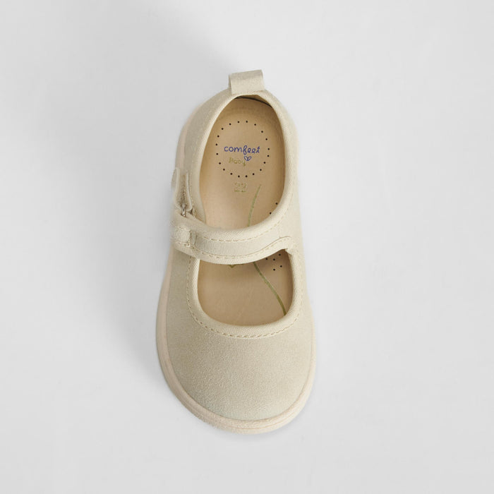 Merceditas lona bebé beige COMFEET BABY