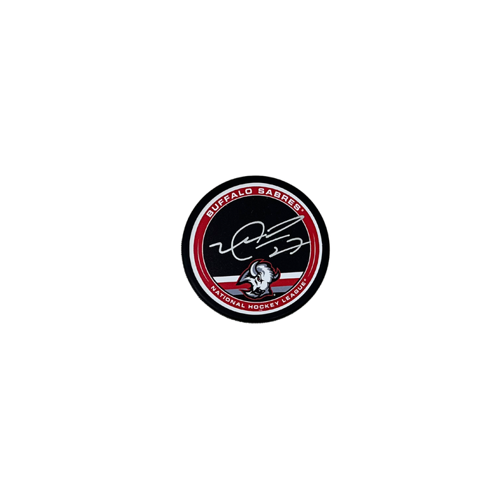 Michael Peca Signed Buffalo Sabres Goathead Outer Ring Hockey Puck