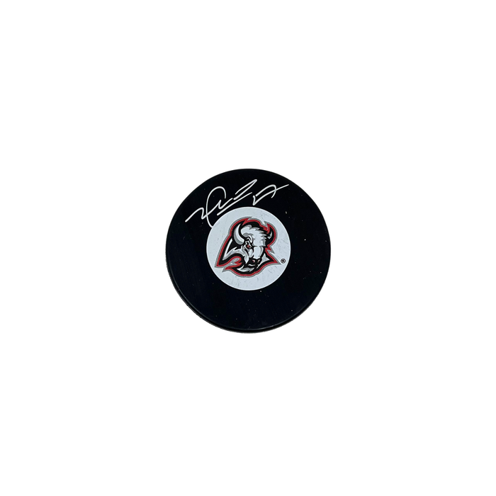 Michael Peca Signed Buffalo Sabres Small Goathead Logo Hockey Puck
