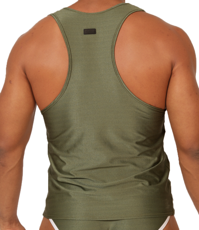 Mix Green Tank vista posterior de Gigo Underwear
