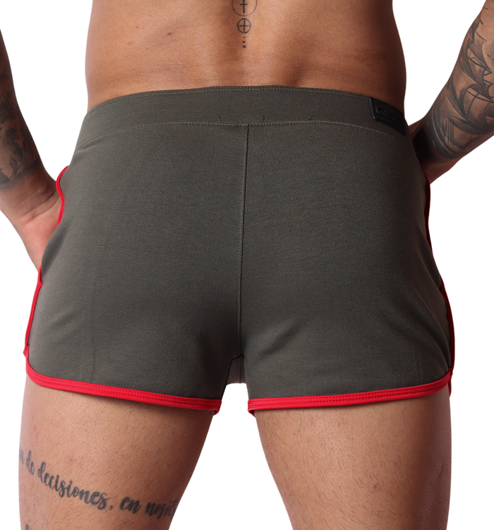 Nafts Green Shorts vista posterior de Gigo Underwear